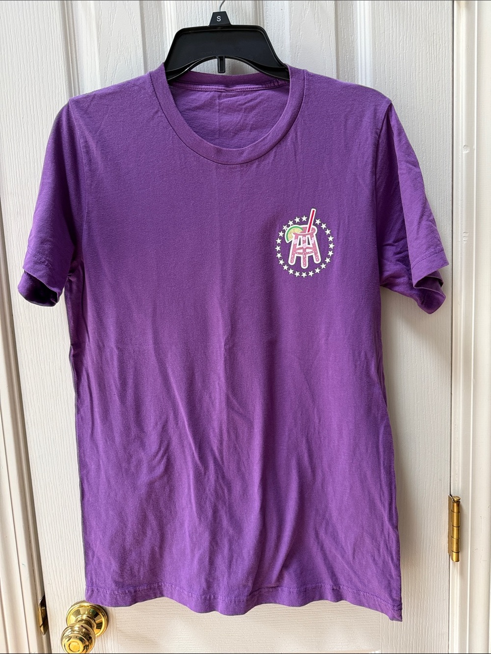 Barstool Men’s Small Purple Short-Sleeve Graphic Tee “Stools and Stars” Logo